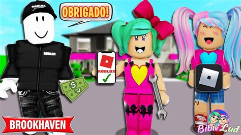 A BIBI E LUD SALVARAM O ROBLOX E ELE VOLTOU BROOKHAVEN RP HISTORINHAS