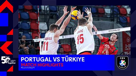 Portugal vs Türkiye I Match Highlights I CEV EuroVolley 2023 Men YouTube