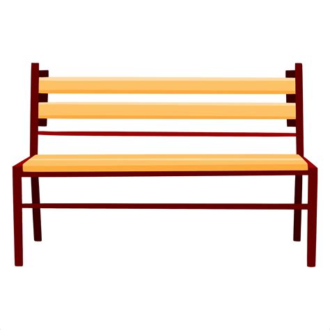 Wooden bench. Bench for city, garden or park. Cartoon style. 3015599 ...