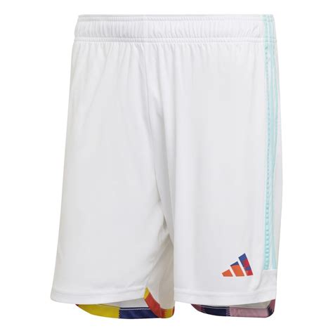 Adidas Belgien Auswärtsshorts 2022 2023 Kinder weiß HERBSTANGEBOTE