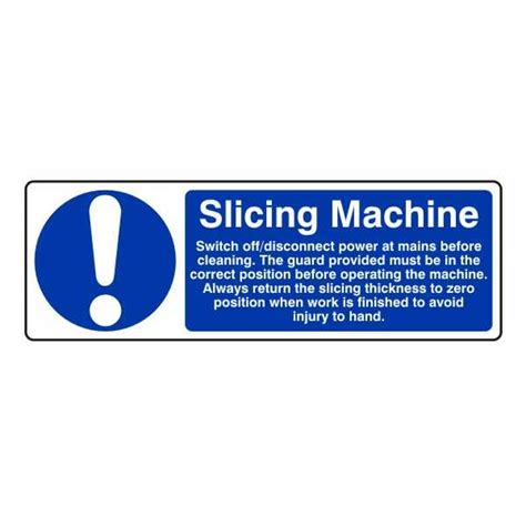 Slicing Machine (Safety Instructions) - PPE Stores