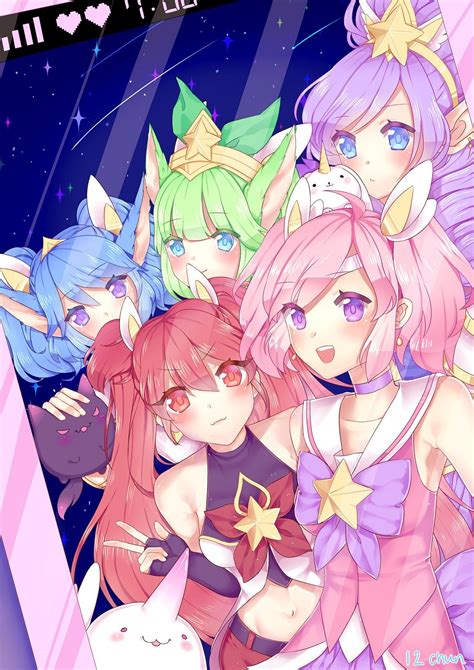 Star Guardian Lux Jinx Poppy Lulu And Janna Selfie Wallpapers And Fan