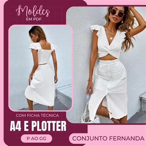 Conjunto Fernanda Molde Em Pdf Casini Moldes Em Pdf Hotmart