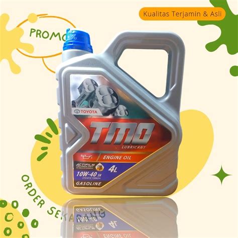 Jual Toyota Oil TMO 10w 40 Oli Mobil Bensin 4 Liter Shopee Indonesia