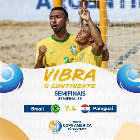 Copa Am Rica On Twitter Fim De Jogo Semifinal Brbeachsoccer