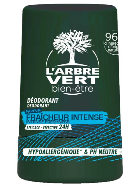 L ARBRE VERT Déodorant écologique Homme Fraîcheur Intense 50ml