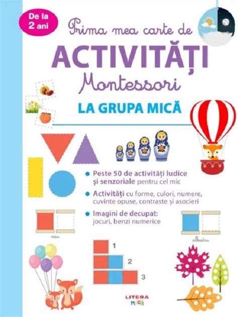 Prima Mea Carte De Activitati Montessori La Grupa Mica