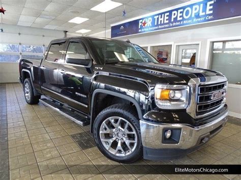 2014 GMC Sierra 1500 SLT 41642 Miles Onyx Black 4D Crew Cab EcoTec3 6