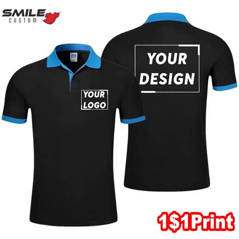 Summer Company Personal Business Short Sleeve Polo Design Printing Logo