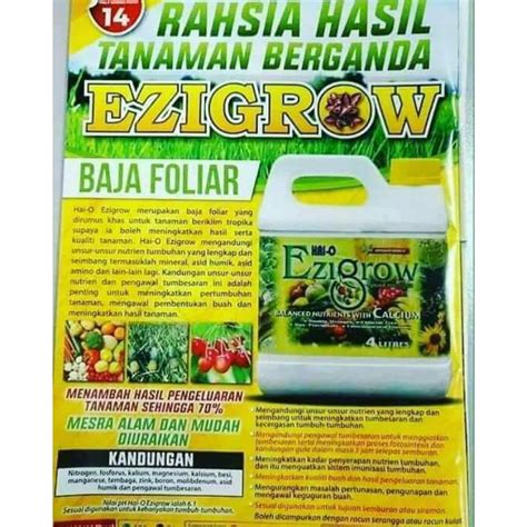 Baja Ezigrowbaja Tumbuhanvitamin Pelbagai Jenis Pokok Shopee Malaysia