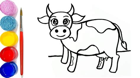 Cow Drawing For Kids