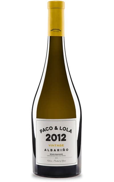 Vino Paco And Lola Vintage 2012