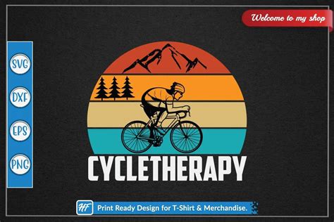 Cycletherapy Svg T Shirt Design Graphic By Heavenfair · Creative Fabrica