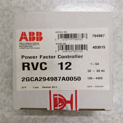 Abb Rvc Power Factor Controller Rvc A V Picclick Off