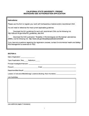 Fresno Biohazard Use Authorization Printable Fill Online Printable