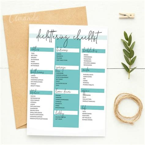 Home Organizing Checklists Crafts By Amanda