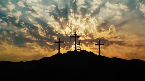 Golgotha Hill Outside Ancient Jerusalem Where Jesus Christ Was