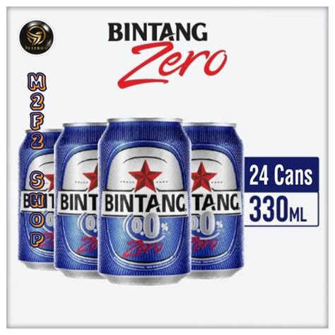 Bintang Zero 00 Original Kaleng 330 Ml Kemasan Karton Lazada