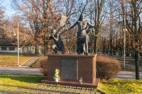 Czestochowa Polonia De Enero De Estatuas Religiosas En El