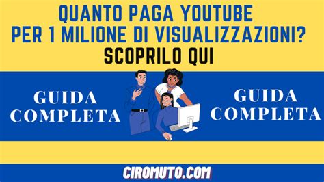 Quanto Paga Youtube Per Milione Di Visualizzazioni Nel