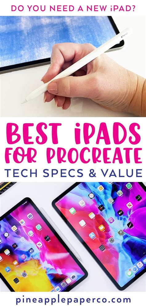 Best iPad for Procreate - Tech Specs and Best Value iPad