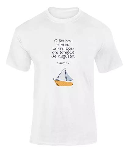 Camiseta Barco Frase Senhor Ref Gio Tempos Masculina Parcelamento Sem