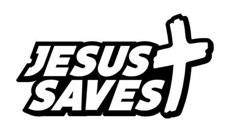 Jesus Saves Car Decal