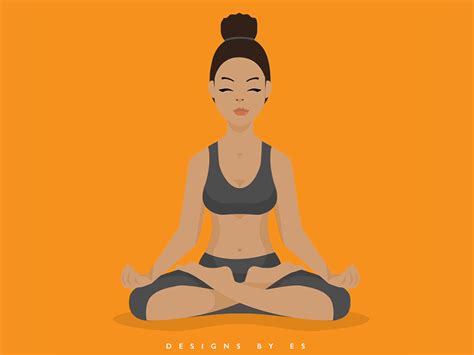 Meditation Girl by Udi Okoh on Dribbble