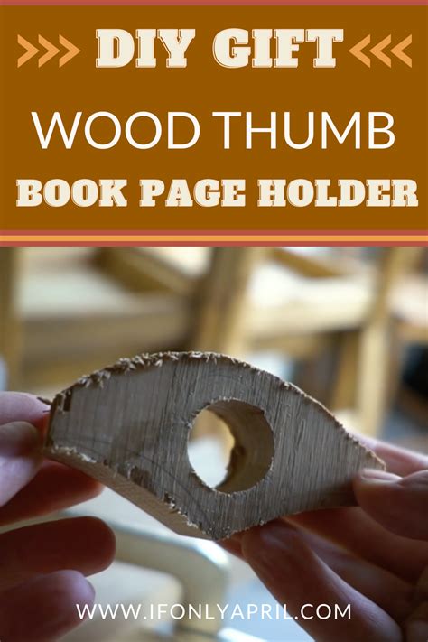 DIY Gift Wood Thumb Book Page Holder | Christmas Gift Ideas | Wood ...