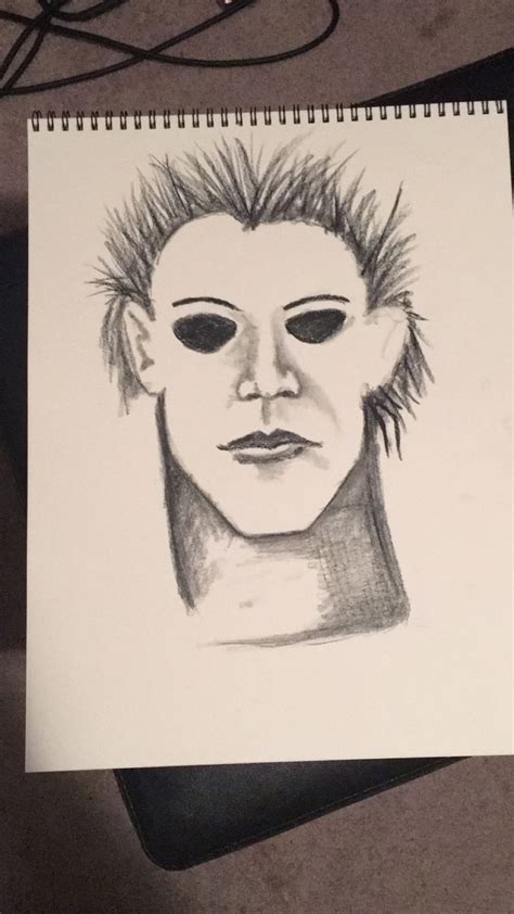 Michael Myers Drawing Step Step