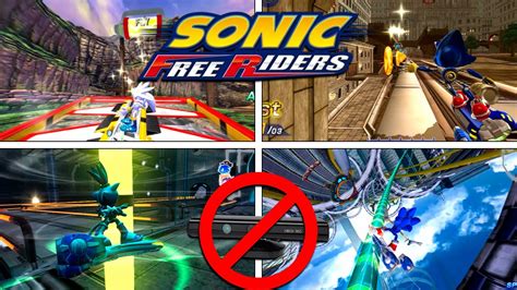 Sonic Free Riders No Kinect Patch All Stages St Place Youtube