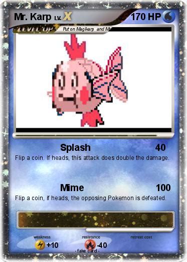 Pokémon Mr Karp Splash My Pokemon Card