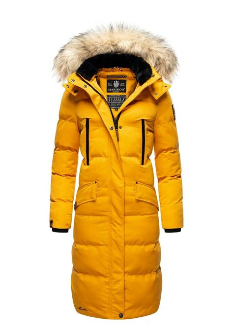 Marikoo SCHNEESTERNCHEN Wintermantel Dark Yellow Senf Zalando Ch