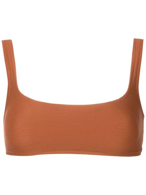 Lenny Niemeyer Ribbed Square Neck Bikini Top Farfetch