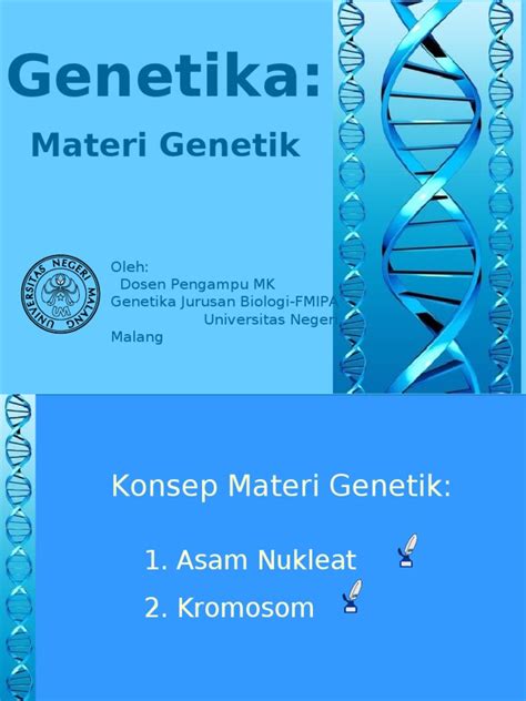 Genetika Materi Genetik