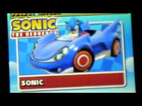 Sonic And Sega All Star Racing Ds All Characters Youtube