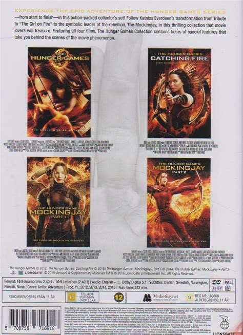 The Hunger Games Complete 4 Film Collection Dvd