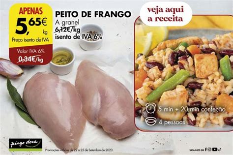 Promo O Peito De Frango A Granel Em Pingo Doce