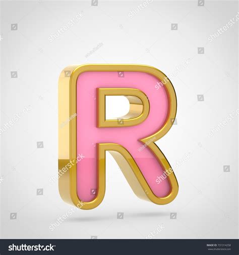 Pink Letter R Uppercase 3d Render Stock Illustration 731314258 ...