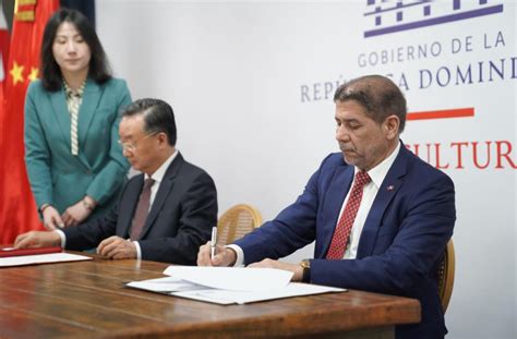 La República Dominicana Y La Republica Popular China Firman Acuerdo De