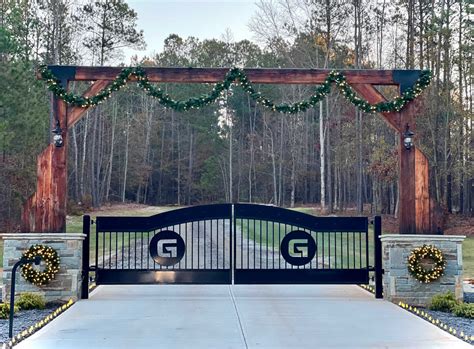 Atlanta Driveway Gates Built By JDR METAL ART 17 Dual Swing Deer