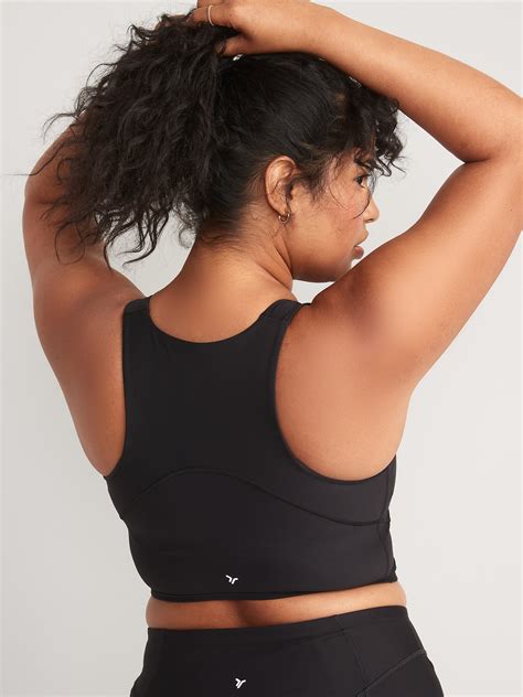 Light Support Powersoft Longline Sports Bra Old Navy