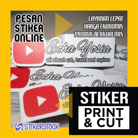 Jual Stiker Print And Cut Sticker Setiker Shopee Indonesia