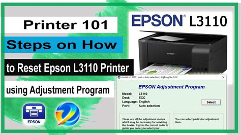 How To Reset Epson L Adjustment Program Epson L Epson L