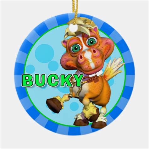 "GiggleBellies" Bucky the Horse Ornament | Zazzle.com