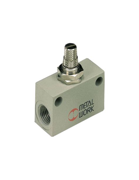 Regulador Caudal Flujo Lineal Velocidad Unidireccional Metal Work