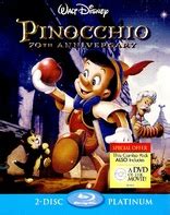 Pinocchio Blu Ray Th Anniversary Platinum Edition