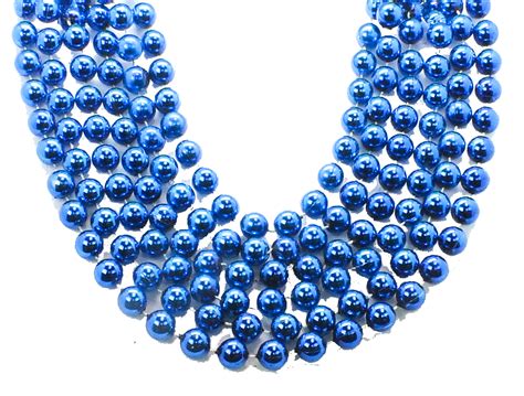 16mm Blue Round Beads