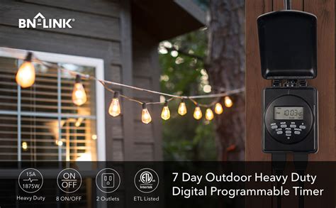 Bn Link Day Outdoor Heavy Duty Digital Programmable Timer Dual