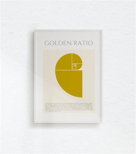 Golden Ratio Poster Wall Decor For Math Classroom Etsy